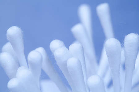 cotton bud. shallow depth of field.の写真素材
