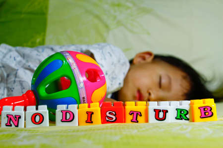 Sleeping childの写真素材