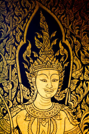 Traditional Thai painting of Ramayana epicのeditorial素材