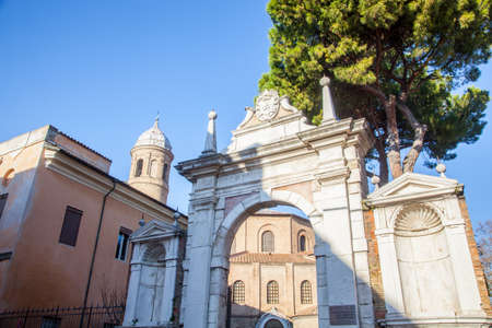 Ravenna Italian mosaic capital, Italy - Emilia Romagna, Basilica of San Vitaleの写真素材