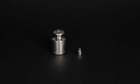 Weight set on black backgroundの写真素材