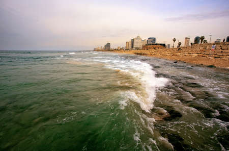 Tel-Aviv beachの写真素材