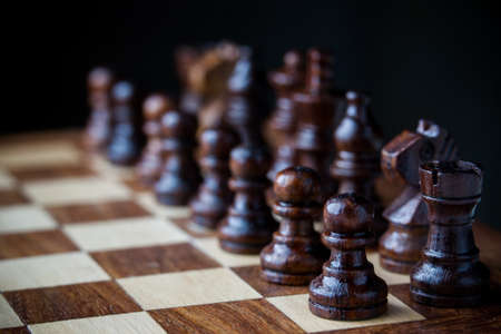 Small wooden piecesの写真素材