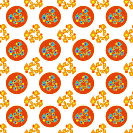 Abstract geometric colorful seamless pattern for background.のイラスト素材