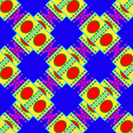 Abstract geometric colorful seamless pattern for background.のイラスト素材