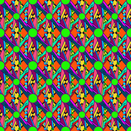 Abstract geometric colorful seamless pattern for background.のイラスト素材
