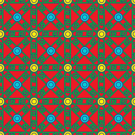 Abstract geometric colorful seamless pattern for background.のイラスト素材