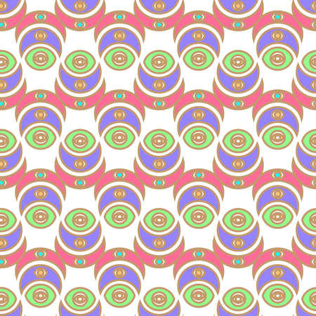 Abstract geometric colorful seamless pattern for background.のイラスト素材