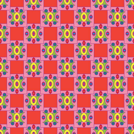 Abstract geometric colorful seamless pattern for background.のイラスト素材