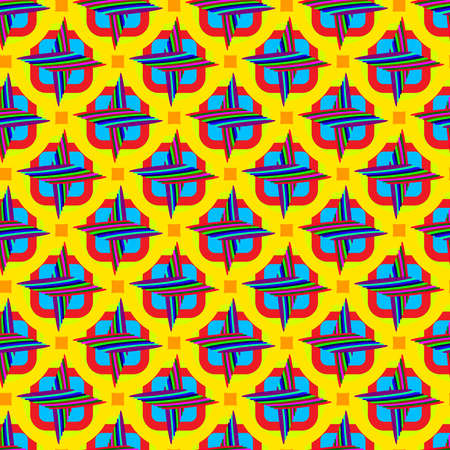 Abstract geometric colorful seamless pattern for background.のイラスト素材