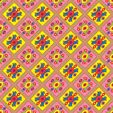 Abstract geometric colorful seamless pattern for background.のイラスト素材