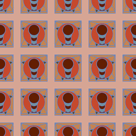 Multicolored geometric traditional new seamless pattern for backgroundのイラスト素材