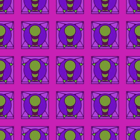 Multicolored geometric traditional new seamless pattern for backgroundのイラスト素材
