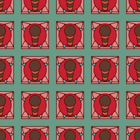 Multicolored geometric traditional new seamless pattern for backgroundのイラスト素材