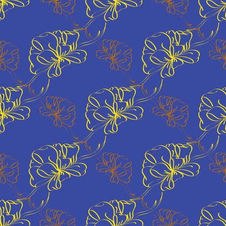Multicolor bow and ribbon bright seamless pattern.のイラスト素材