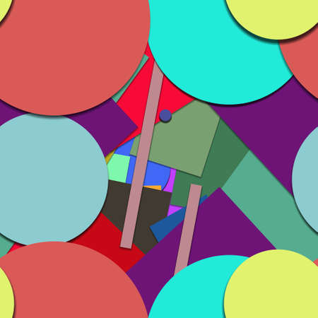 Flat material design - Creative vector trend seamless.