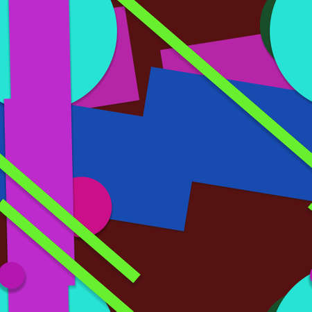 Flat material design - Creative vector trend seamless.