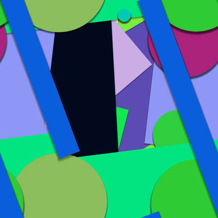 Flat material design - Creative vector trend seamless.のイラスト素材