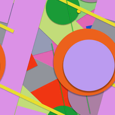 Flat material design - Creative vector trend seamless.のイラスト素材