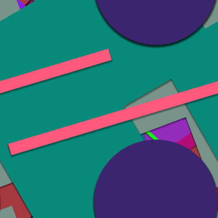 Flat material design - Creative vector trend seamless.のイラスト素材