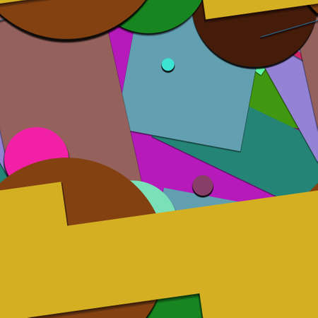 Flat material design - Creative vector trend seamless.のイラスト素材