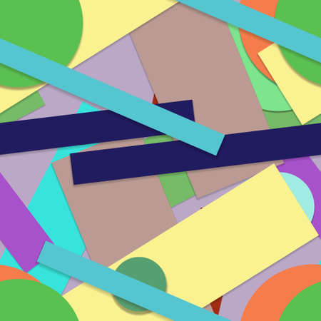 Flat material design - Creative vector trend seamless.のイラスト素材