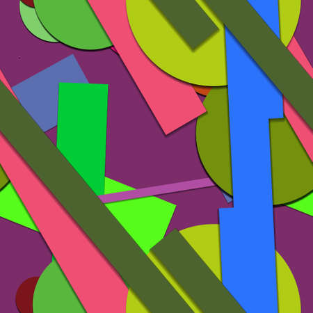Flat material design - Creative vector trend seamless.のイラスト素材