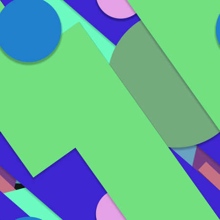 Flat material design - Creative vector trend seamless.のイラスト素材