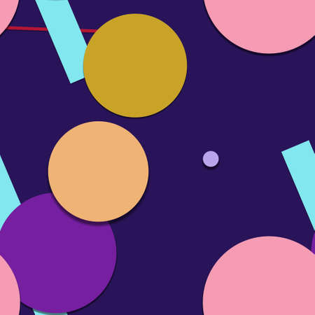 Flat material design - Creative vector trend seamless.のイラスト素材