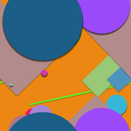 Flat material design - Creative vector trend seamless.のイラスト素材
