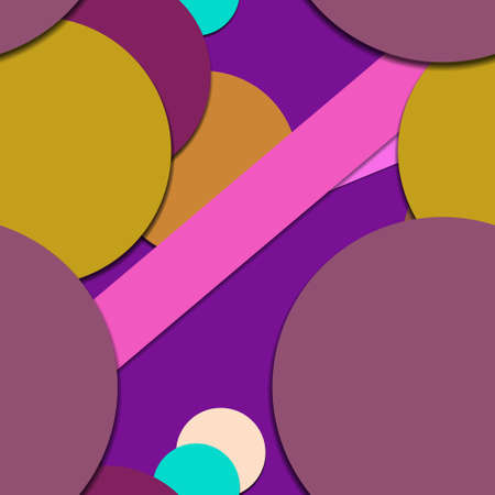 Flat material design - Creative vector trend seamless.のイラスト素材