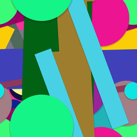 Flat material design - Creative vector trend seamless.のイラスト素材
