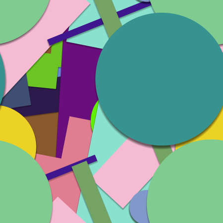 Flat material design - Creative vector trend seamless.のイラスト素材