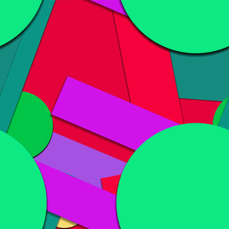 Flat material design - Creative vector trend seamless.のイラスト素材