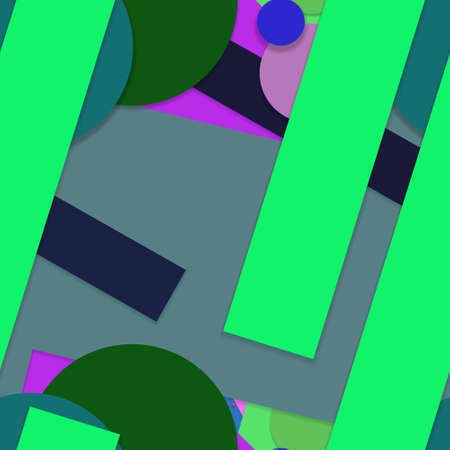 Flat material design - Creative vector trend seamless.のイラスト素材