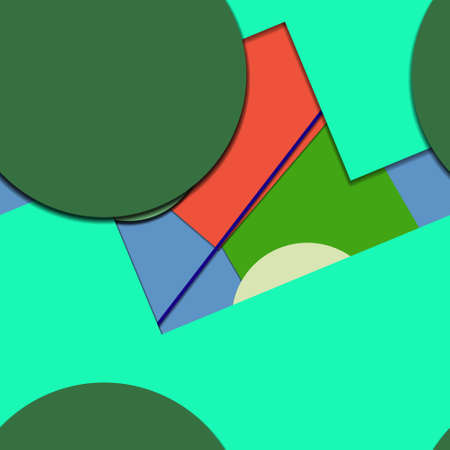 Flat material design - Creative vector trend seamless.のイラスト素材