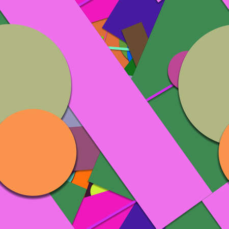 Flat material design - Creative vector trend seamless.のイラスト素材