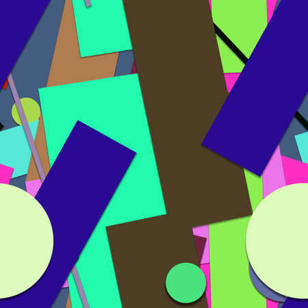 Flat material design - Creative vector trend seamless.のイラスト素材