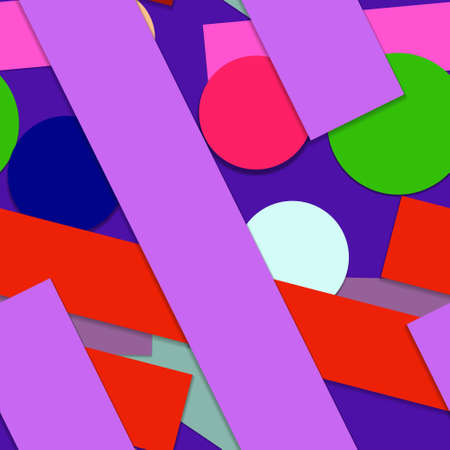 Flat material design - Creative vector trend seamless.のイラスト素材