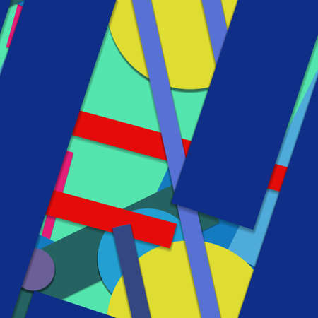Flat material design - Creative vector trend seamless.のイラスト素材