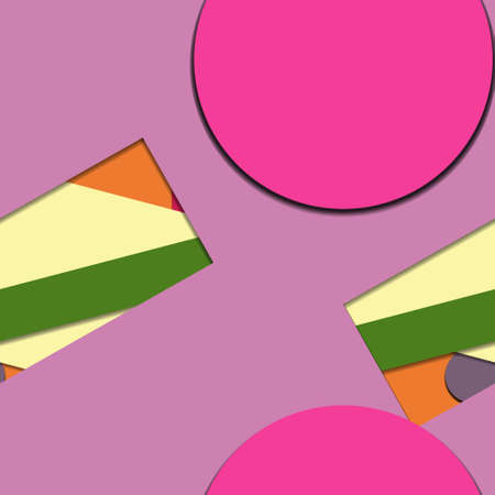 Flat material design - Creative vector trend seamless.のイラスト素材