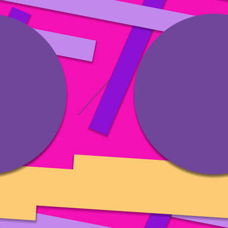 Flat material design - Creative vector trend seamless.のイラスト素材