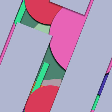 Flat material design - Creative vector trend seamless.のイラスト素材