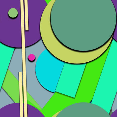 Flat material design - Creative vector trend seamless.のイラスト素材