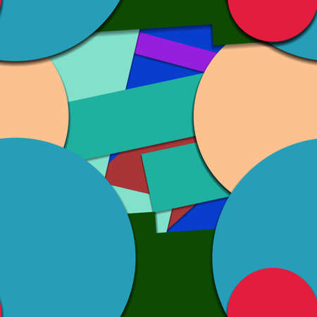 Flat material design - Creative vector trend seamless.のイラスト素材