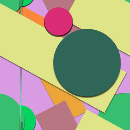 Flat material design - Creative vector trend seamless.のイラスト素材