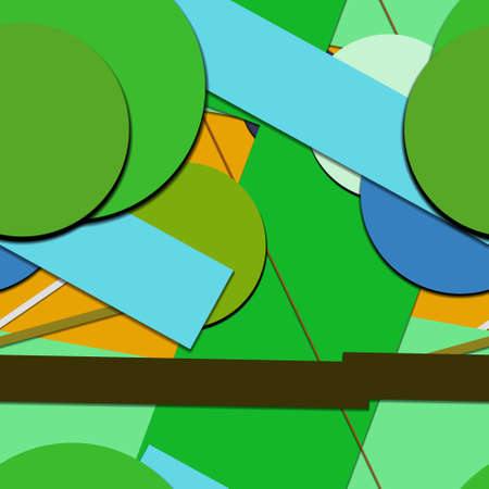 Flat material design - Creative vector trend seamless.のイラスト素材