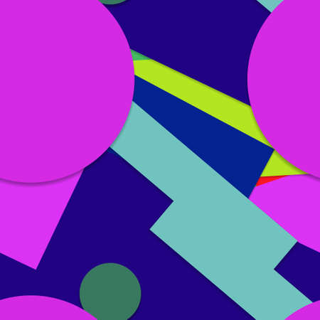 Flat material design - Creative vector trend seamless.のイラスト素材