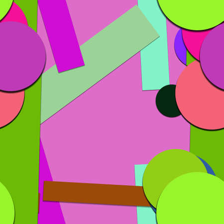 Flat material design - Creative vector trend seamless.のイラスト素材