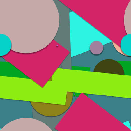 Flat material design - Creative vector trend seamless.のイラスト素材